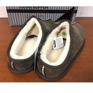 kirkland signature men's shearling clog slipper